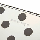 Comme des Garçons SA5100GA Polka Dot Wallet in Silver