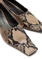 Khaite Marlene 50 Snake-effect Leather Pumps