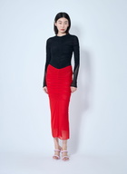 Mugler Ruched Mesh Bodysuit