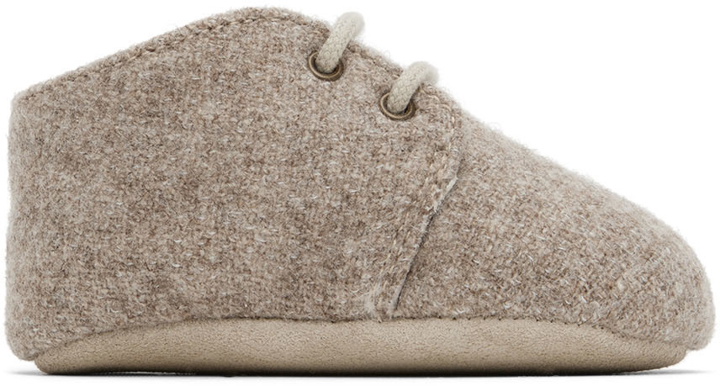 Photo: Bonpoint Baby Taupe Derby Pre-Walkers