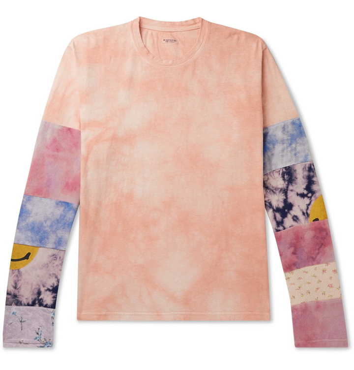 Photo: KAPITAL - Ashbury Patchwork Tie-Dyed Cotton-Jersey T-Shirt - Pink
