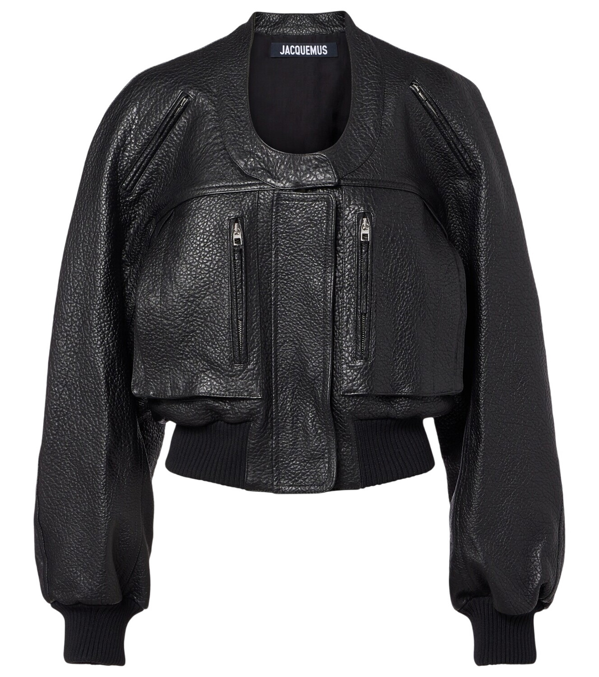 Namacheko Brown Wool Tailored Biker Jacket Namacheko