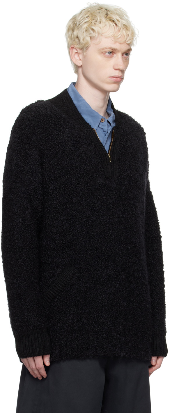 Cordera Black Half-Zip Sweater