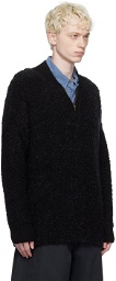 Cordera Black Half-Zip Sweater