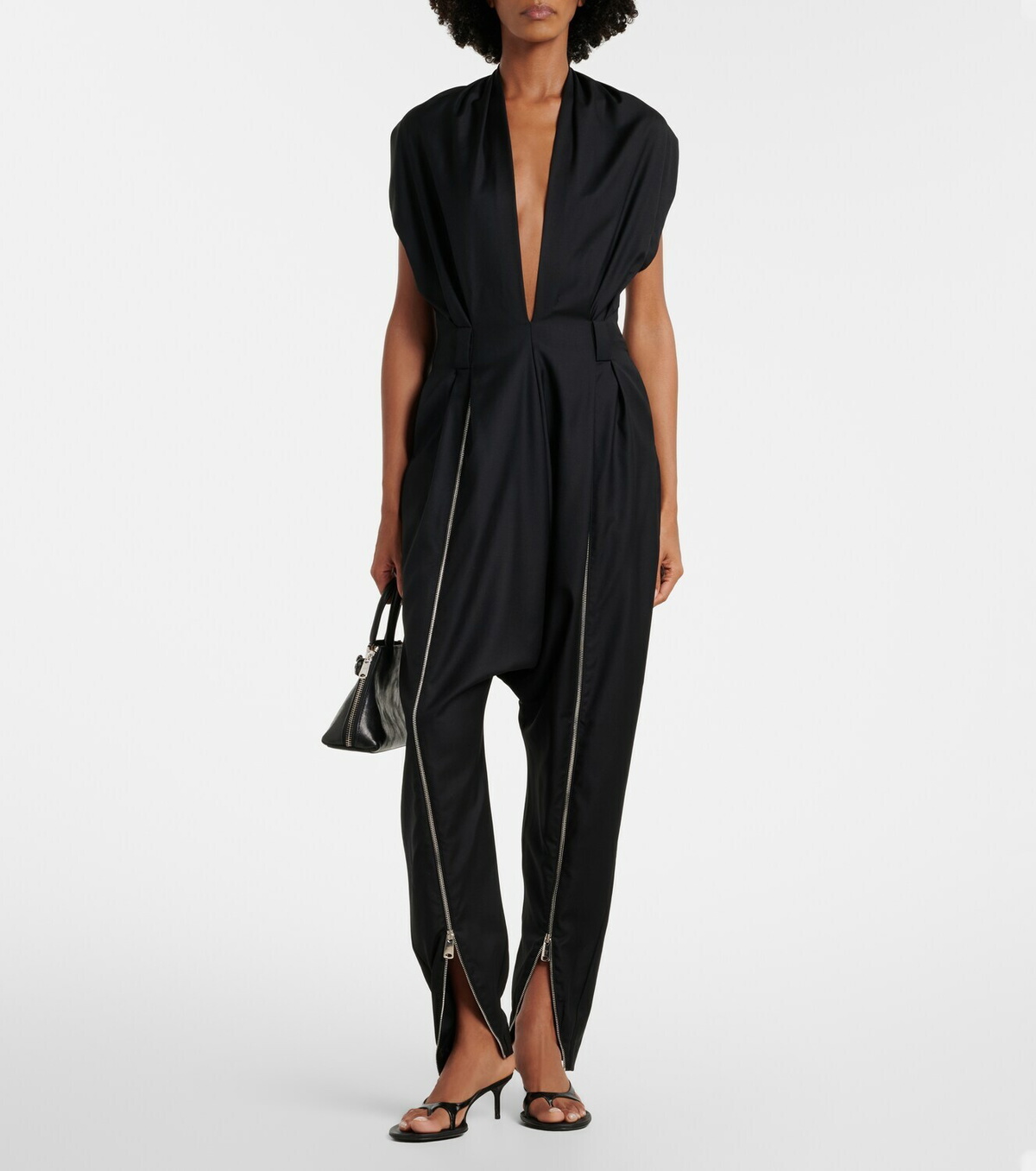 Coperni Halterneck virgin wool jumpsuit