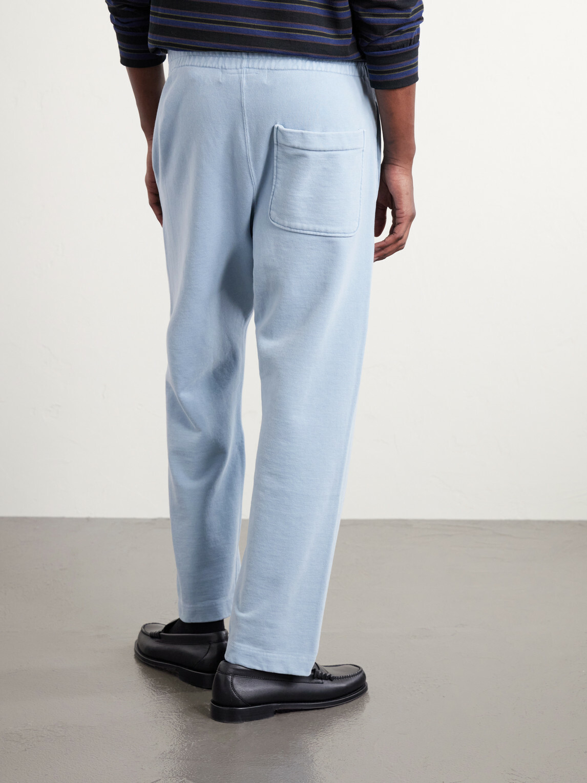 Remi Relief - Straight-Leg Cotton-Jersey Sweatpants - Blue