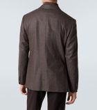 Brioni Prince of Wales check wool blazer