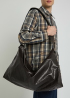 Lemaire Berlingot 72HR Leather Weekend bag - Brown - One Size