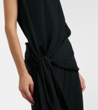 Alaïa Tie gathered jersey jumpsuit