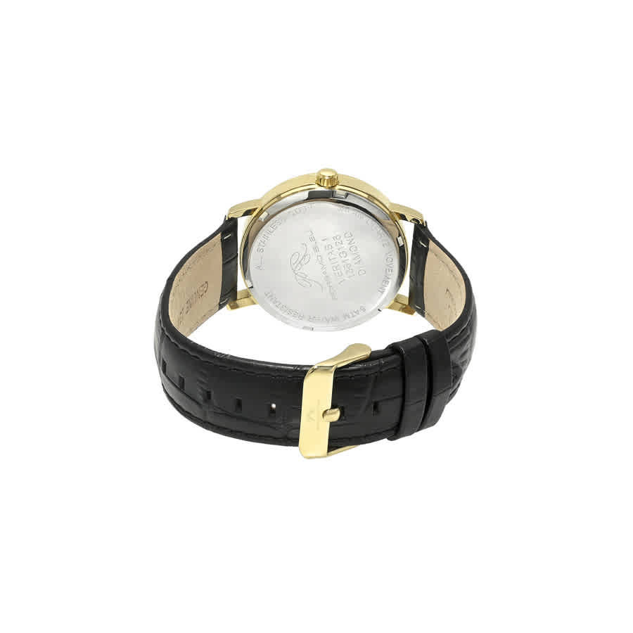 Porsamo Bleu Veritas 1 Quartz Black Dial Mens Watch 1361GVEL