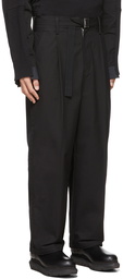 Sacai Black Weather Mix Trousers