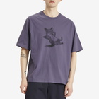 Maison Kitsuné Men's Chillax Print Oversize T-Shirt in Fig