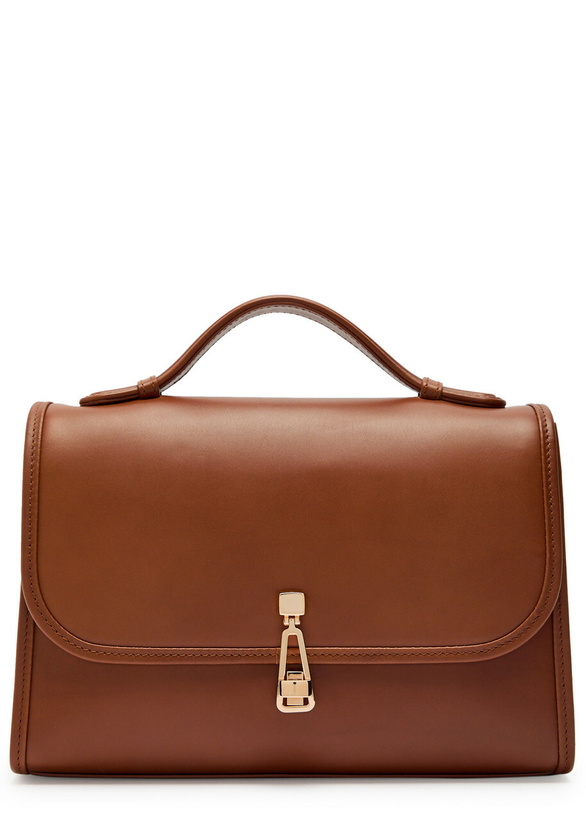 Photo: Gabriela Hearst Leonora Medium Leather top Handle bag - Tan - One Size