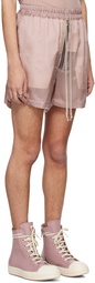 Rick Owens Pink Bela Shorts