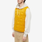 Taion Men's V-Neck Down Vest in Camel