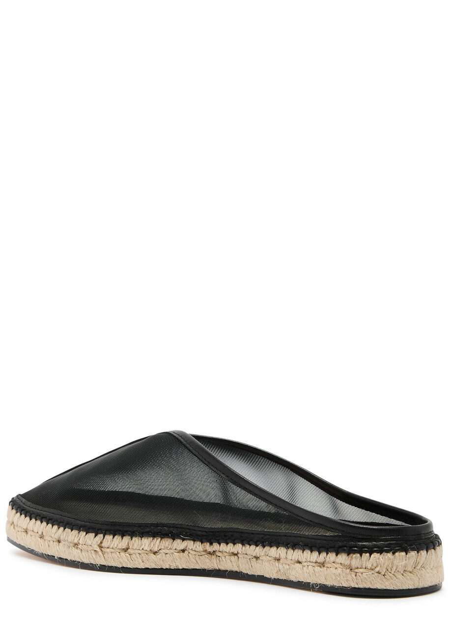 Toteme Mesh Mule Espadrilles Black Toteme display picture 1