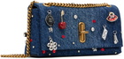 Marc Jacobs Blue 'The Trinket Charm Denim Dual Chain Mini' Bag