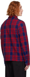 Moncler Red Plaid Shirt