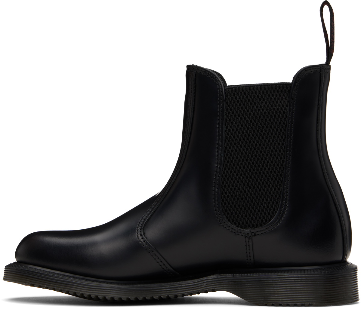 Dr. Martens Black Flora Smooth Chelsea Boots
