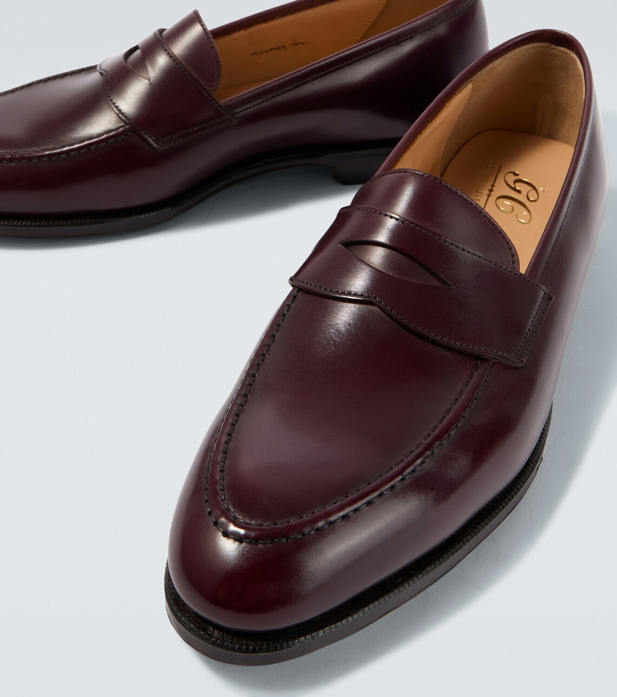 George Cleverley Bradley II leather penny loafers