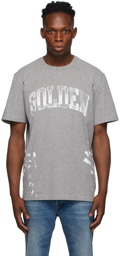 Golden Goose Grey Painted Logo T-Shirt