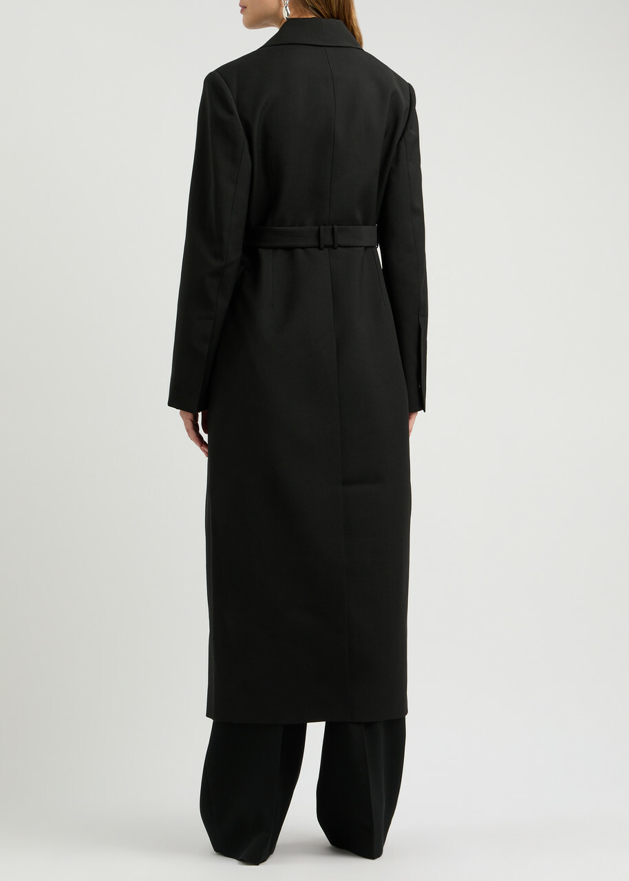 Clea Munro Belted Coat Black