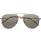 SAINT LAURENT - Aviator-Style Silver-Tone Sunglasses - Silver