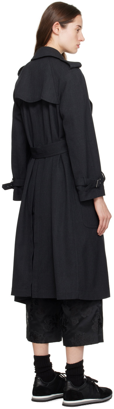 Comme des Garçons Comme des Garçons Gray Belted Coat