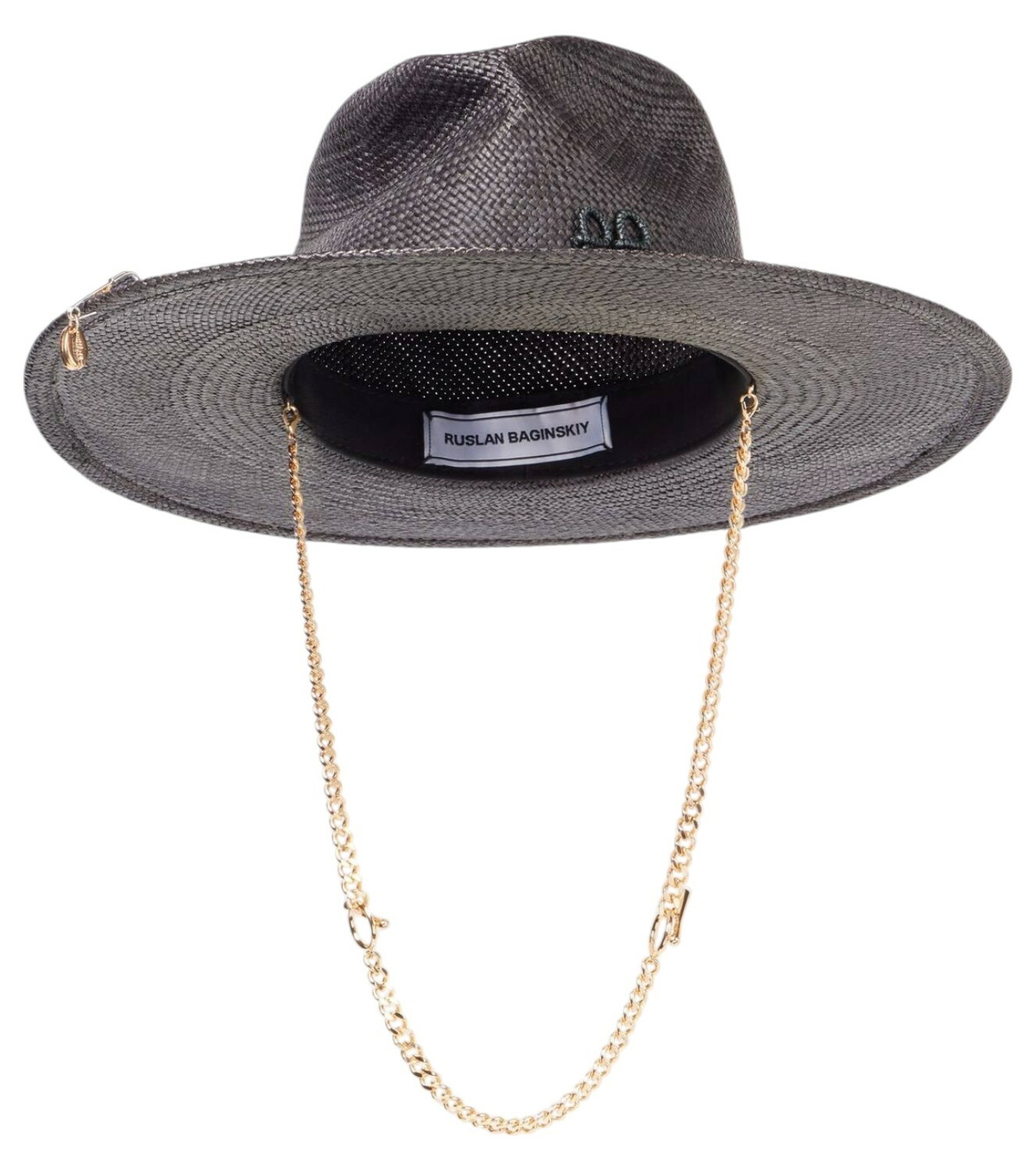 Chapeau Fedora Ruslan Baginskiy - Taille M - Marron - Sangle Chaîne - Neuf Avec étiquettes