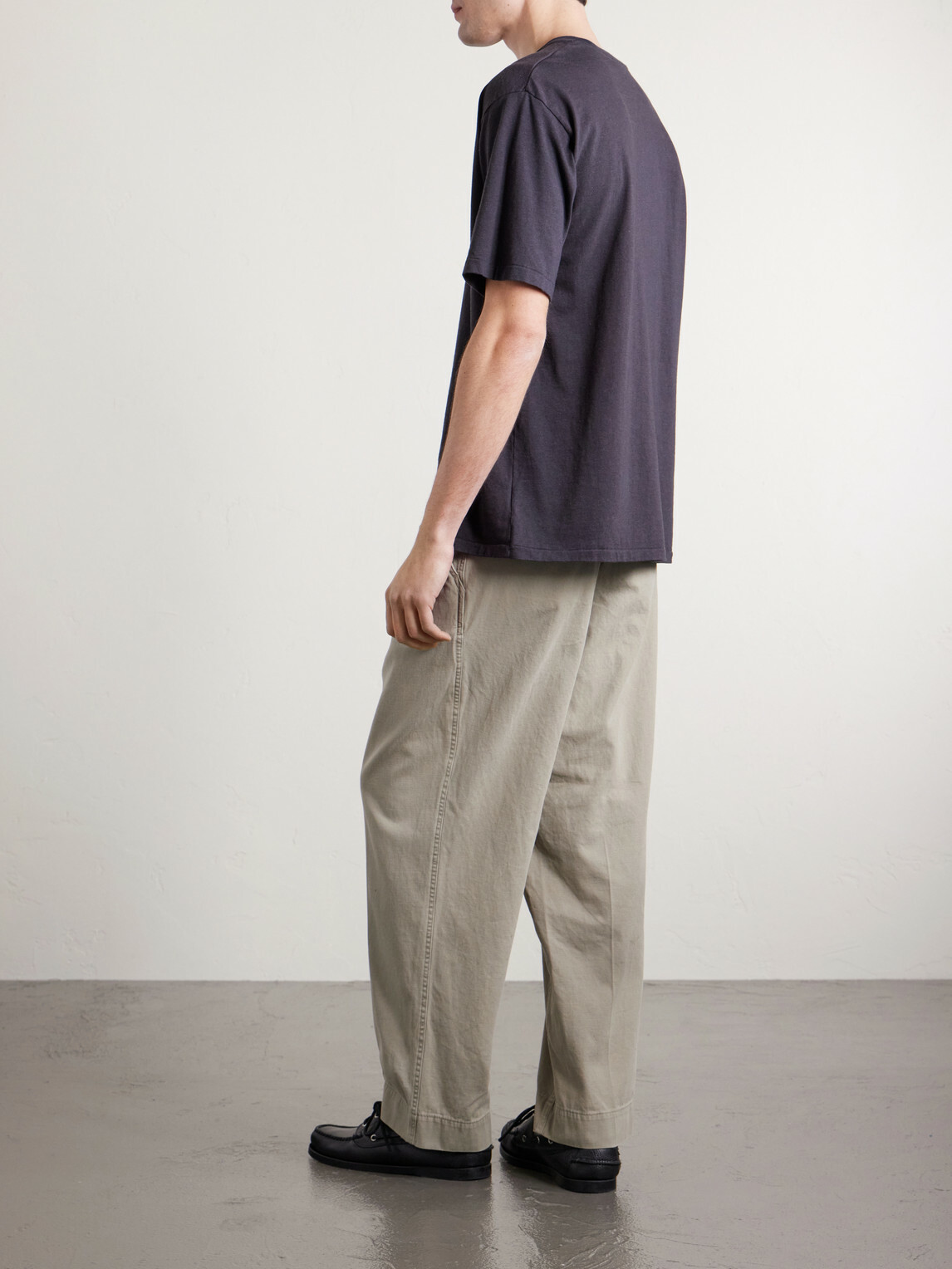 A.PRESSE - Cotton and Cashmere-Blend T-Shirt - Gray