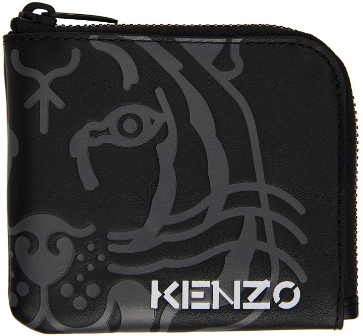 Photo: Kenzo Black K-Tiger Zip Wallet