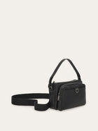 Ferragamo Mens Gancini shoulder bag in Black