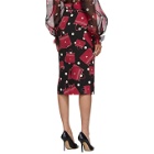 Dolce and Gabbana Black Sicily Bag Pencil Skirt