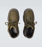 Burberry Leather platform lace-up loafers