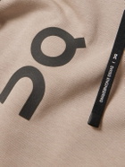 ON - Club Logo-Print Organic Cotton-Blend Jersey Hoodie - Neutrals