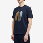 Norse Projects Men's Johannes Organic Paint N Logo T-shirt in Dark Navy