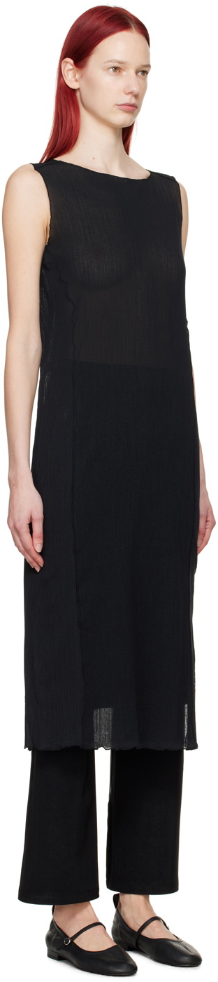Youth Black Lettuce Edge Midi Dress