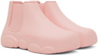 Moschino Pink Gummy Ankle Boots