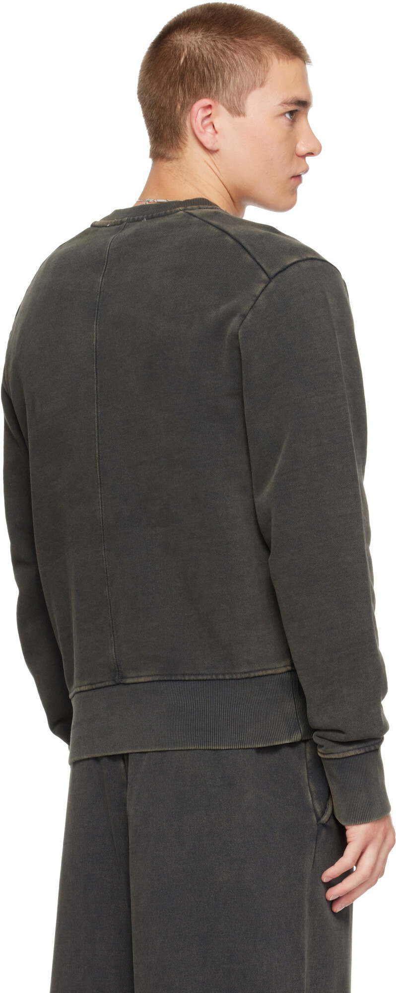 Entire Studios Black Pod Crew Sweatshirt