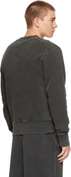 Entire Studios Black Pod Crew Sweatshirt