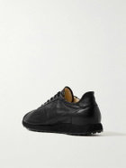 The Row - Mica Leather Sneakers - Black