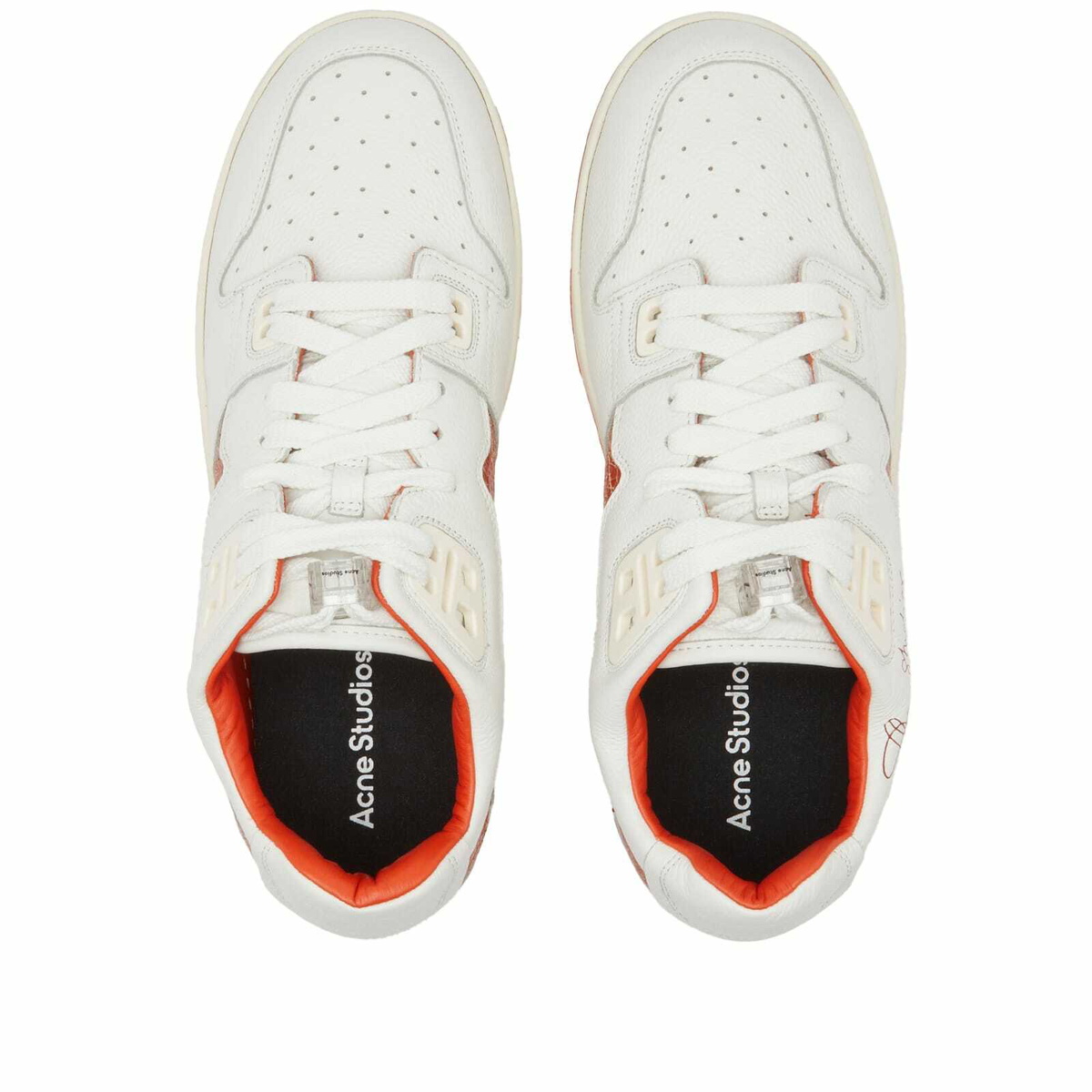 Acne Studios Men's 08STHLM Low Pop Face Sneakers in White