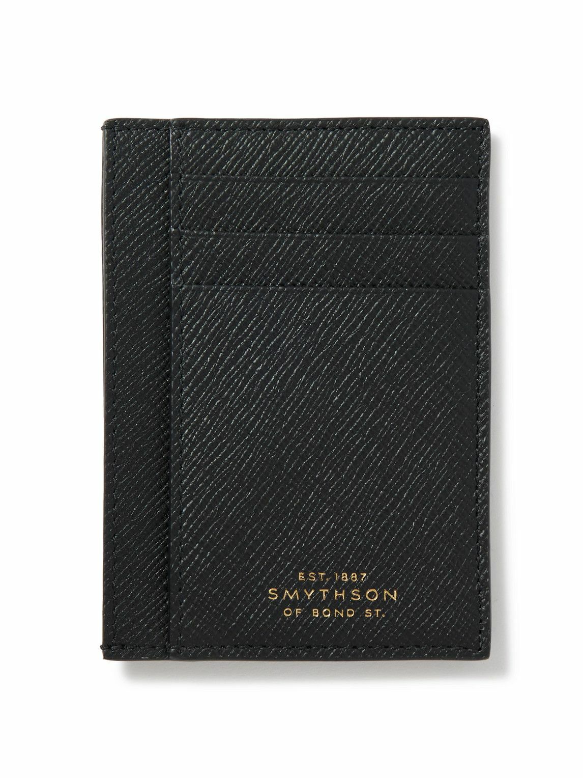 SMYTHSON - Panama Cross-Grain Leather Cardholder