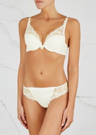 Simone PÉRÈLE Wish Satin Thong Ivory