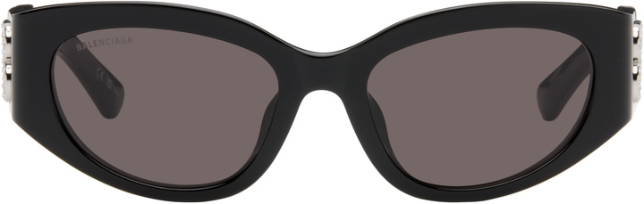 Photo: Balenciaga Black Bossy Cat Eye Strass Sunglasses