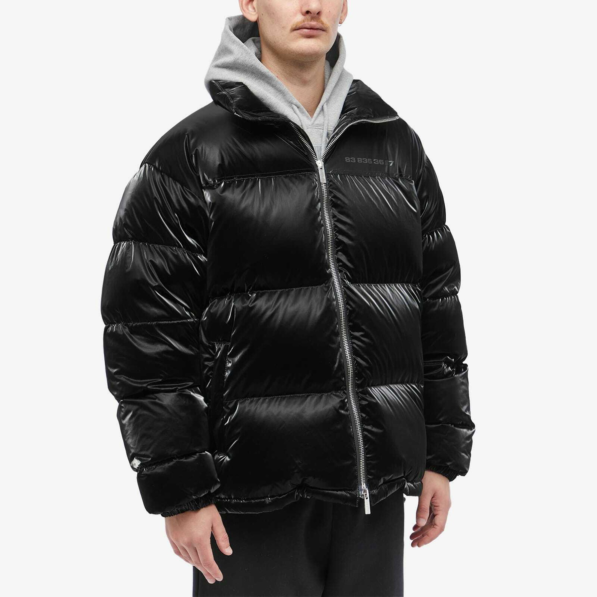 VTMNTS Cropped Puffer Jacket in Black