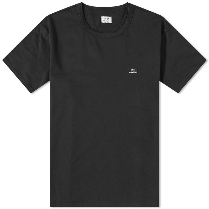 Photo: C.P. Company Men's Patch Logo T-Shirt in Black