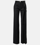 Coperni Suspended belted cutout straight jeans