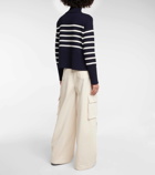 Veronica Beard Lancetti striped cotton sweater