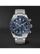 TAG Heuer - Carrera Automatic Chronograph 44mm Stainless Steel Watch, Ref. No. CBN2A1A.BA643 - Blue